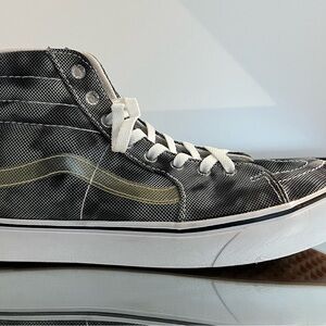 VANS UltraRange EXO Hi Black/White Pattern Size 9.5 Men's